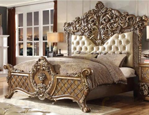 Luxury Bedroom Set Italian Classic Carved Bed Furniture Luxury Set