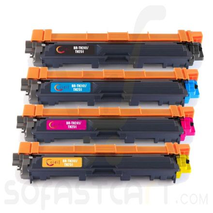 TN245 Replacement for Brother TN-241 TN-242 TN-245 TN246 Toner Cartridges Compatible for Brother HL-3170CDW HL-3140CW